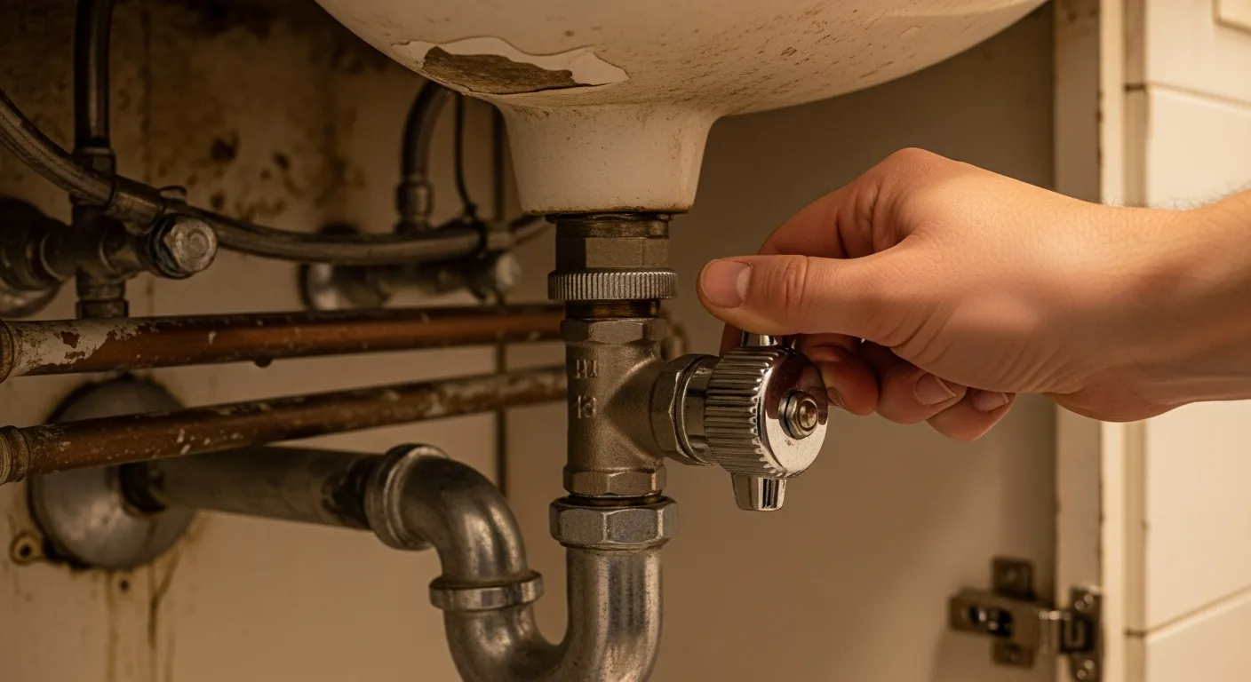 Cerrar la llave de paso ante una pérdida de agua